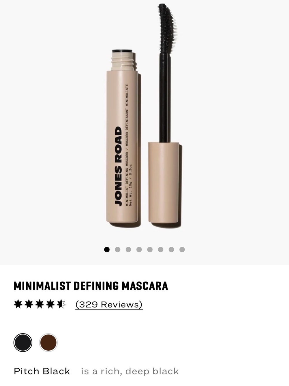 Jones Road Minimalist Defining Mascara - Pitch Black